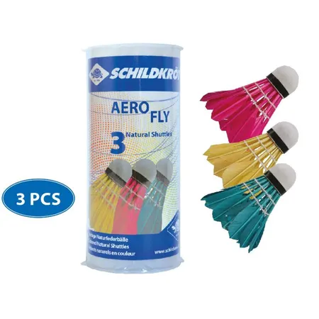 Bild von Schildkröt Badminton Ball Aero Fly, 3er Dose, farbig gemischt