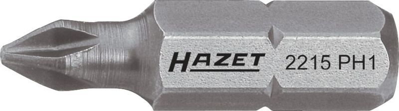 Bild von HAZET, Bits, Bit 2215-PH2 ∙ Sechskant6,3 (1/4 Zoll) ∙ Kreuzschlitz Profil PH ∙ PH2 (Kreuz Phillips PH M2)