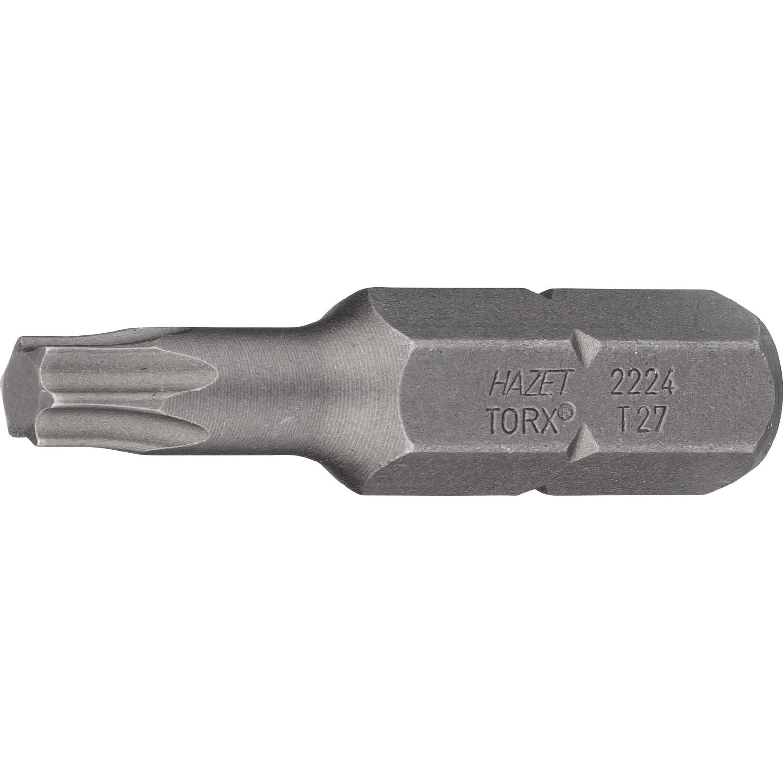Bild von HAZET, Bits, Bit 2224-T27 ∙ Sechskant8 (5/16 Zoll) ∙ Innen TORX Profil ∙ T27 (T27)