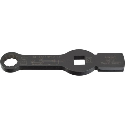 Bild von HAZET Schlag-Ringschlüssel ∙ Doppelsechskant ∙ mit 2 Schlagflächen 4937-21 ∙ Vierkant20 mm (3/4 Zoll) ∙ Außen Doppel-Sechskant Profil ∙ 21 mm