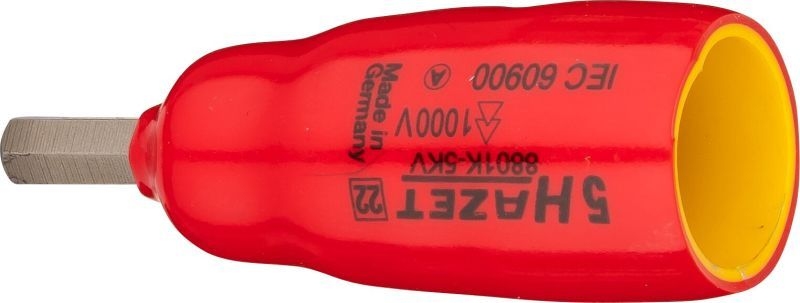 Bild von HAZET Schraubendreher-Steckschlüsseleinsatz 8801K-5KV ∙ Vierkant10 mm (3/8 Zoll) ∙ Innen Sechskant Profil ∙ 5 mm