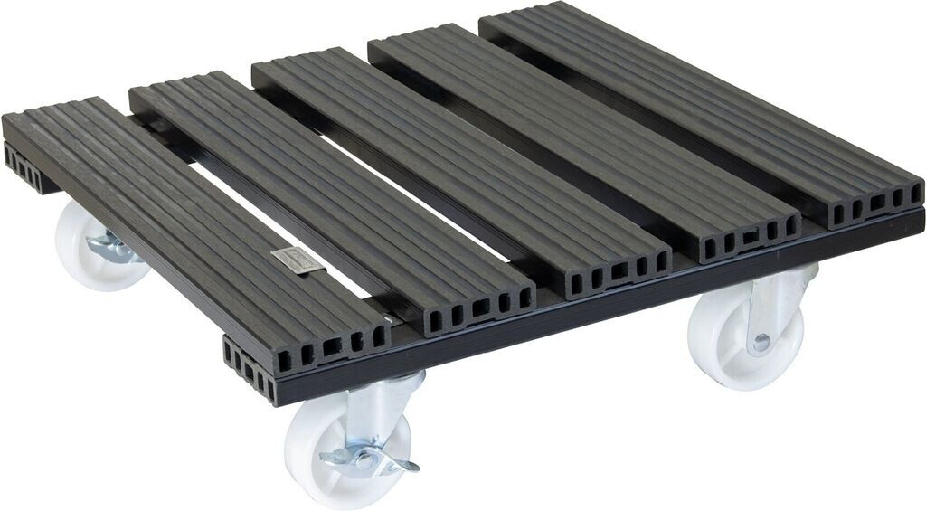 Bild von WAGNER design yourself Pflanzenroller WPC in diversen Größen I für Außenbereich + Innenbereich I rund & eckig I aus FSC® Wood Plastic Composite I Rollen mit & ohne Bremsen I mehrere Farben I verschiedene Tragkraften