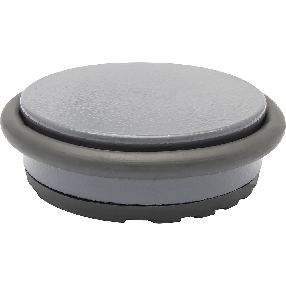 Bild von WAGNER design yourself Bodentürstopper Bodentürstopper BIG DISK - 98 x 30 mm in Edelstahloptik und vielen Farben, Stopper aus hochwertigem Industriestahl/Gummi, zum Hinstellen