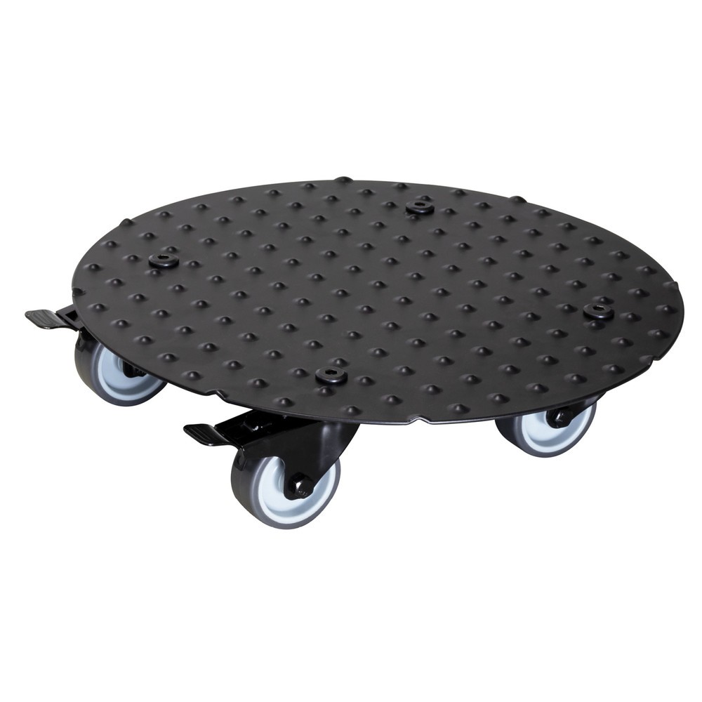 Bild von WAGNER design yourself Pflanzenroller ALASKA I diverse Größen & Rollen I für Außenbereich + Innenbereich I rund & eckig I aus Aluminium Riffelblech & Noppenblech I silber eloxiert & schwarz beschichtet I Tragkraft 150 kg - Made in DE