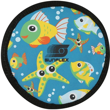 Bild von Sunflex® Youngster Uranus Wurfscheibe Seaworld | Flugscheibe für Kinder im modernen Fisch-Design | Kindgerecht aus hochwertigem & rutschfestem & weichem Neopren