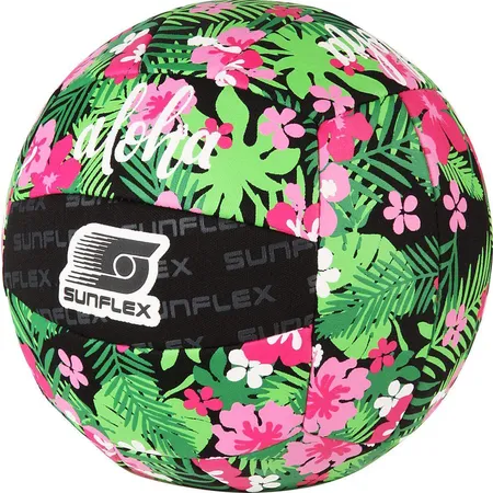 Bild von Sunflex Neopren Zubehör Beach und Funball Tropical Flower Größe 3 | Volleyball weich und leicht für den Strand und das Wasser | extrem robust und für Jede Altersgruppe…