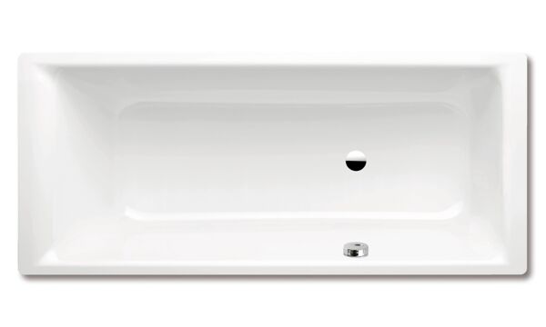 Bild von Kaldewei Badewanne Puro 657 180x80cm mit seitlichem Überlauf, Farbe: Weiß, mit Perl-Effekt