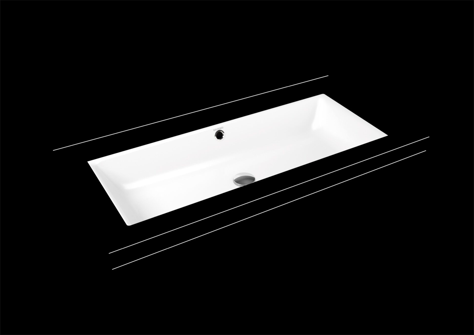 Bild von Kaldewei Unterbauwaschtisch PURO, Modell 3161mit Überlauf 900x385mm, 901106003001 901106003001