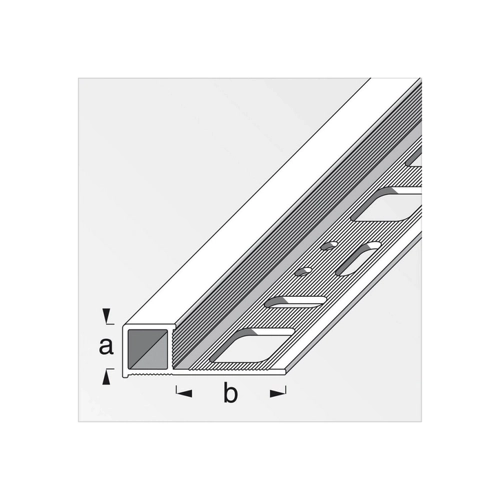 Bild von alfer Quadratprofil Aluminium eloxiert silber – Vielseitige Lösungen für Bodenbeläge