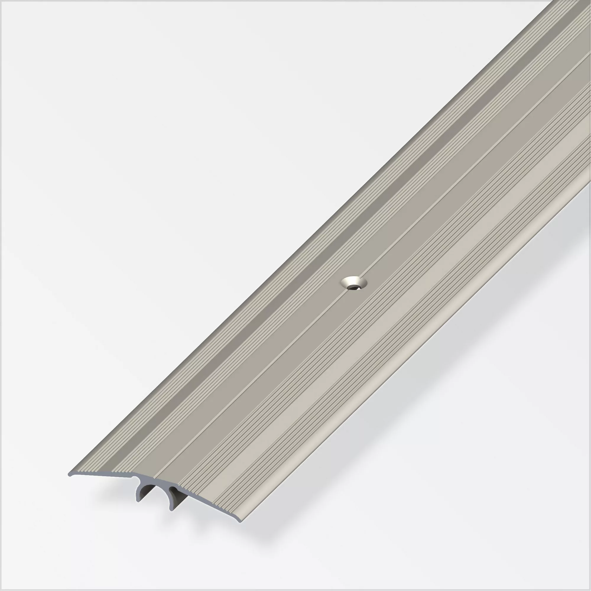 Bild von alfer Übergangsprofil 'clipstech®-plus' Aluminium titanfarben 1000 x 46 mm
