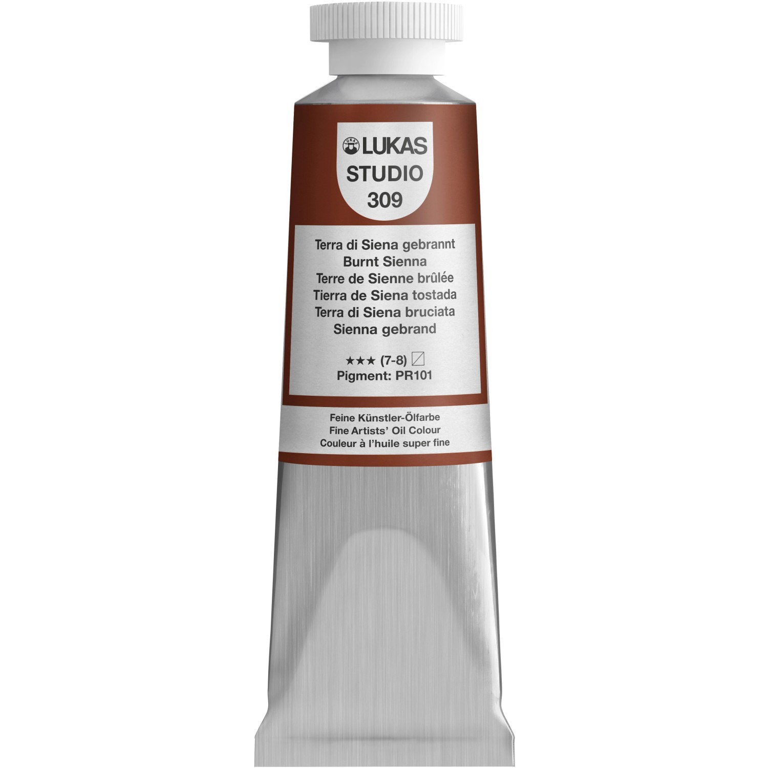 Bild von Lukas Studio Ölfarbe 37 ml Premium-Qualität Terra di Siena gebrannt