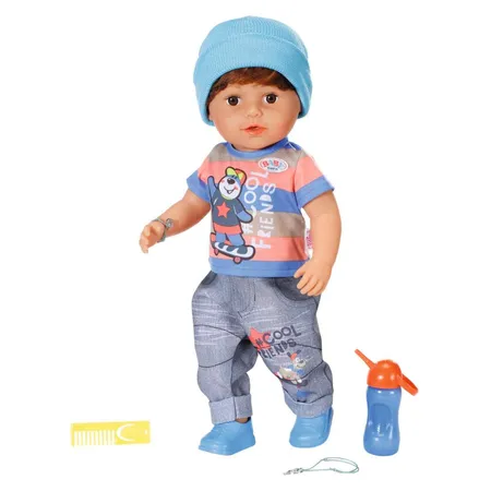 Bild von BABY born, Puppe, Brother 43 cm, Puppe mit Haaren und 6 lebensechten Funktionen ohne Batterie, 830369, Zapf Creation