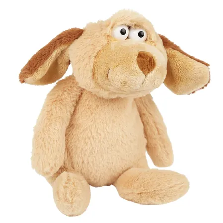 Bild von SIGIKID 42961 Mood Pet Hund, Stimmungskuscheltier, veränderbarer Gesichtsausdruck Dank Mimikfalte: Gefühle zeigen, spielen, kuscheln, für Kinder ab 12 Monaten, Beige/Hund 38 cm