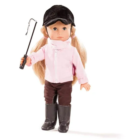 Bild von Götz 1613026 Just Like me - Mia reitet aus Puppe - 27 cm große Stehpuppe mit blonden Haaren, Pony und blauen Schlafaugen - für Kinder ab 3 Jahren
