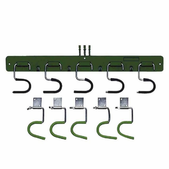 Bild von Siena Garden Gerätehalter 5Stk +Halteplatten Halterung Gartenhaus Werkstatt Garage Gartengerätehalter