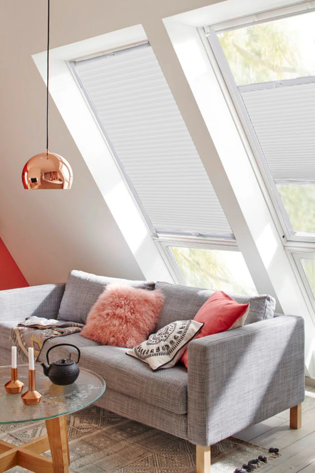 Bild von sunlines Dachfensterplissee StartUp Style Honeycomb TL, Lichtschutz, verspannt, verschraubt, mit Führungsschienen