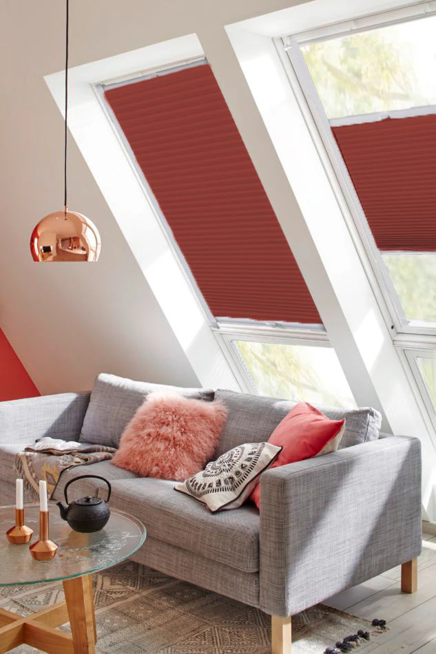 Bild von sunlines Dachfensterplissee StartUp Style Honeycomb TL, Lichtschutz, verspannt, verschraubt, mit Führungsschienen