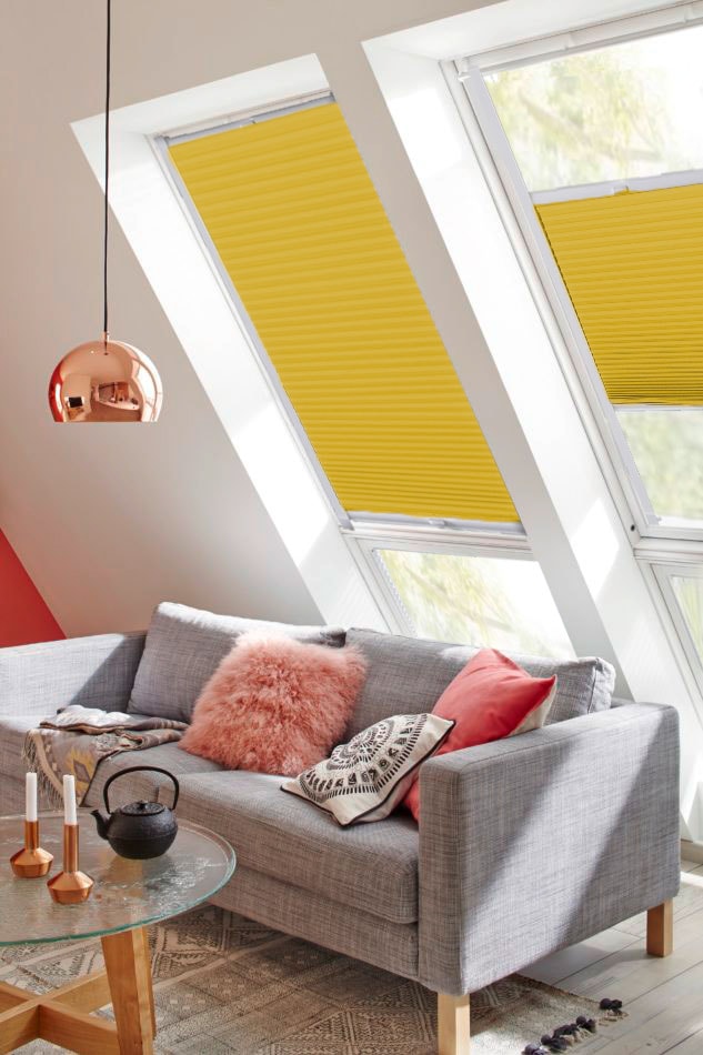Bild von sunlines Dachfensterplissee StartUp Style Honeycomb VD, abdunkelnd, verspannt, verschraubt, mit Führungsschienen