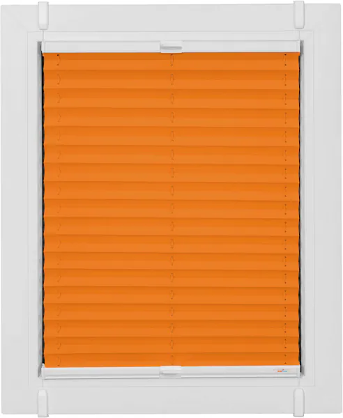 Bild von sunlines Plissee One Size Style Crepe, blickdicht, ohne Bohren, verspannt, Klemmfix, Zubehörfarbe weiß, zum Klemmen