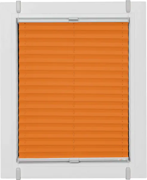 Bild von sunlines Plissee One Size Style Crepe, blickdicht, ohne Bohren, verspannt, Klemmfix, Zubehörfarbe grau, zum Klemmen