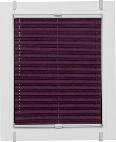 Bild von sunlines Plissee One Size Style Crush, blickdicht, ohne Bohren, verspannt, Klemmfix, Zubehörfarbe grau, zum Klemmen