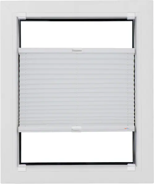 Bild von sunlines Plissee Budget Crepe, Lichtschutz, ohne Bohren, verspannt, Haftfix, Haftfix, glatt
