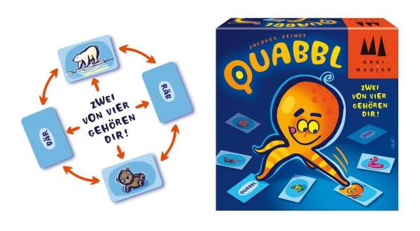 Bild von Schmidt Spiele 40898 Quabbl, DREI Magier Kartenspiel, Kinderkartenspiel