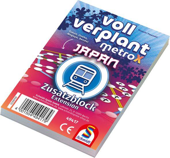 Bild von Voll verplant, Zusatzblock Japan: Familienspiele Klein & Fein