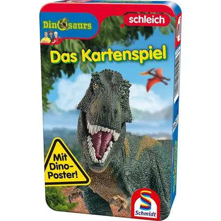 Bild von Schmidt Spiele 51450, Dinosaurs, Reisespiel, Bring Mich mit Spiel in der Metalldose, bunt
