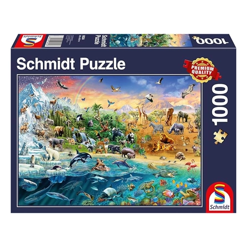 Bild von Schmidt Spiele Die Welt der Tiere 1000 Teile Puzzle Schmidt-Spiele-58324