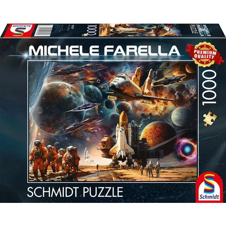 Bild von Schmidt Spiele Puzzle 1000 Teile Puzzle Michele Farella Reise in ferne Galaxien 58539, 1000 Puzzleteile