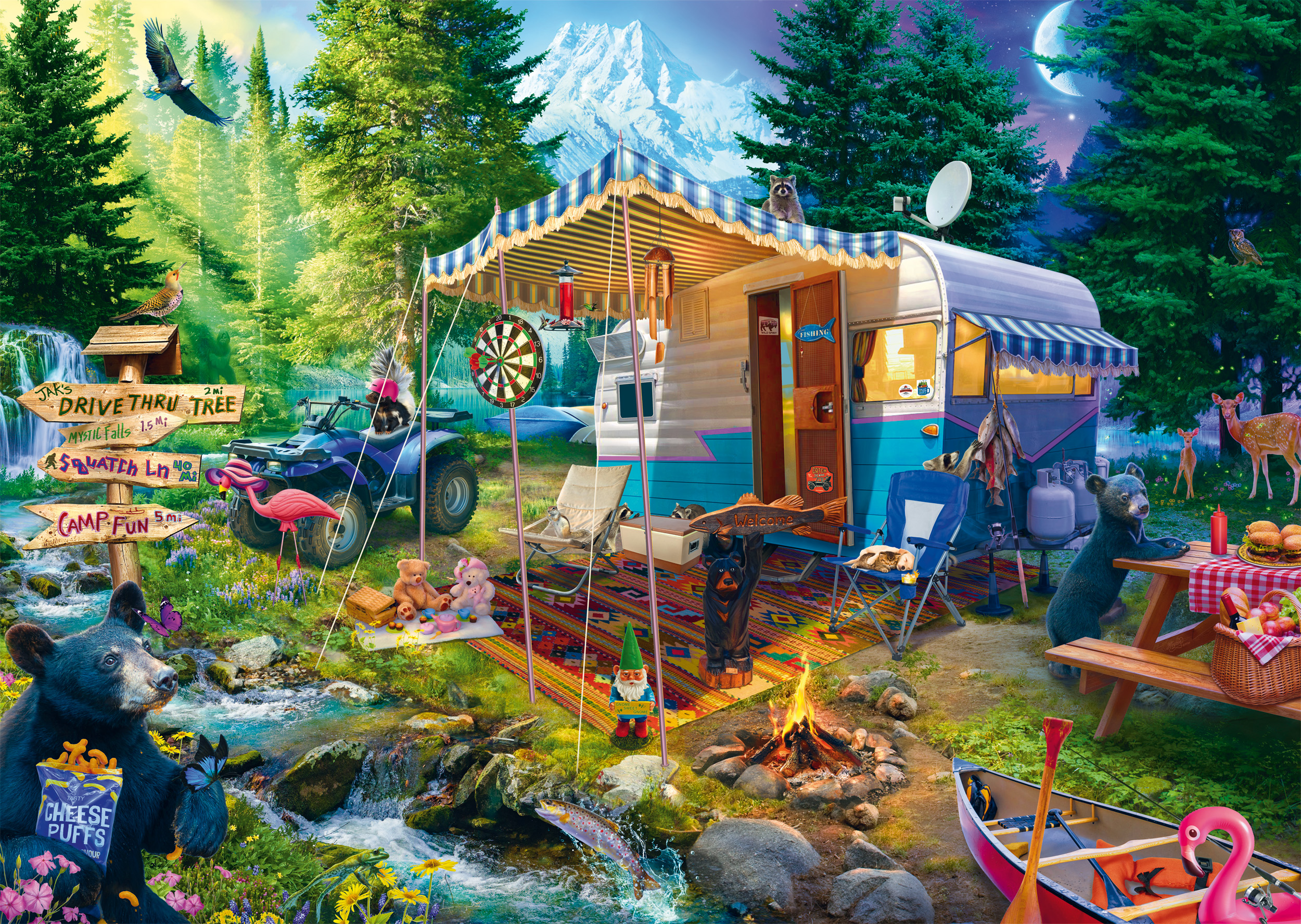 Bild von Schmidt Spiele Jeff Haynie - Mit dem Caravan in den Bergen 1000 Teile Puzzle Schmidt-Spiele-58575