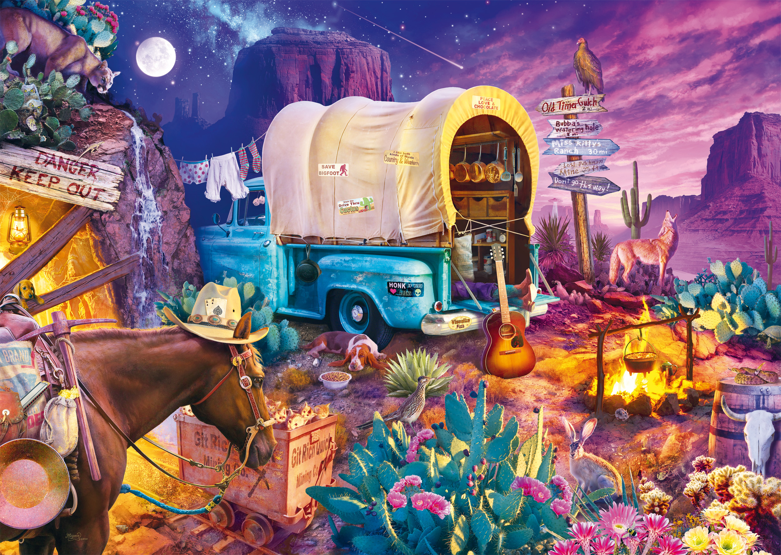 Bild von Schmidt Spiele Jeff Haynie - Camping im Fernen Westen 1000 Teile Puzzle Schmidt-Spiele-58576