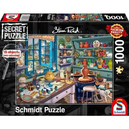 Bild von Schmidt Spiele Puzzle 1000 Teile Secret Puzzle Steve Read Künstler-Atelier 59656, 1000 Puzzleteile