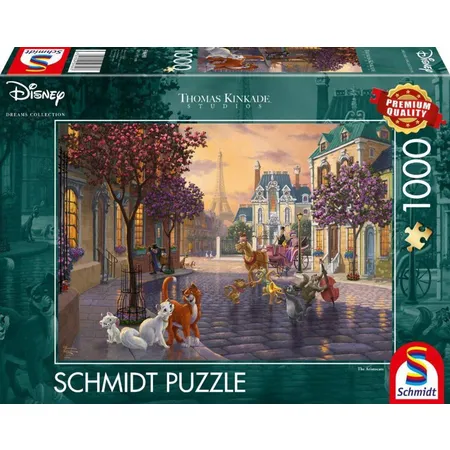 Bild von Schmidt Spiele Puzzle Disney, The Aristocats - 1000 Teile Puzzle (Thomas Kinkade), Puzzleteile