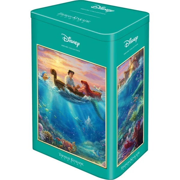 Bild von Schmidt Spiele 59927 Thomas Kinkade, Disney, Arielle, 500 Teile Puzzle in Einer Nostalgiedose