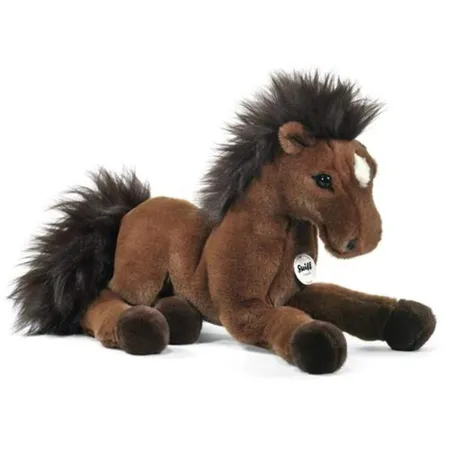 Bild von Steiff Kuscheltier Hanno Schlenker-Hannoveraner, Süßes Stofftier mit Kunststoffaugen, Kinder, Jungen & Mädchen, Plüschtier 35 cm, Braun, 070716