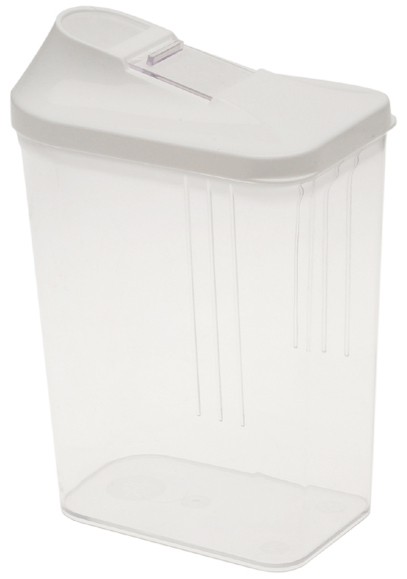 Bild von keeeper Schüttdose , paola, , 1,5 Liter, weiß / transparent