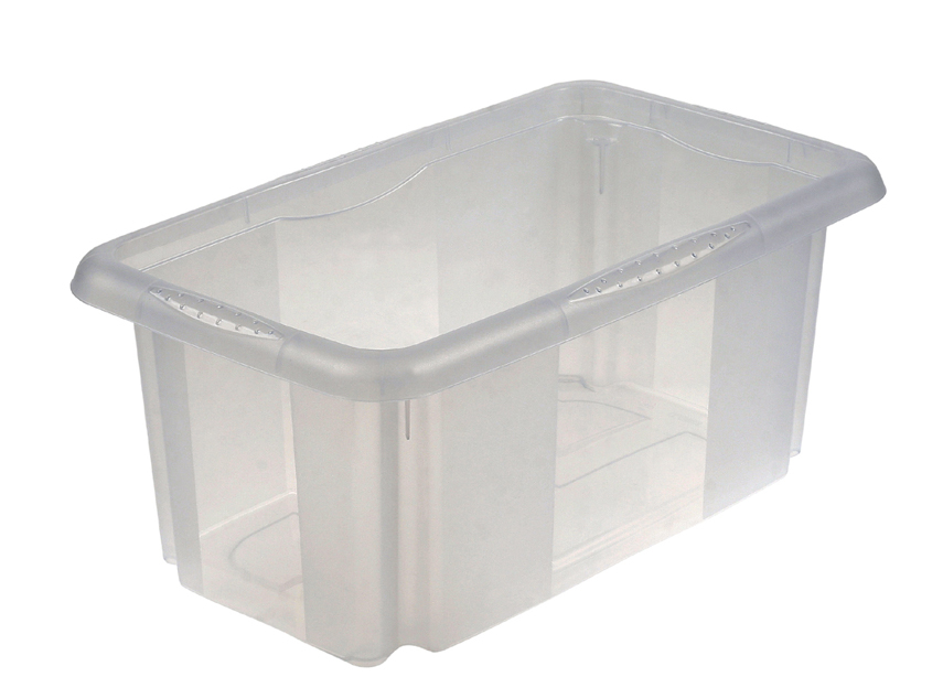 Bild von keeeper Aufbewahrungsbox emil, 7 Liter, natur Dreh-/Stapelbox, mit Griffmulden, Farbe: natur-transparent, - 1 Stück (1054100100000)
