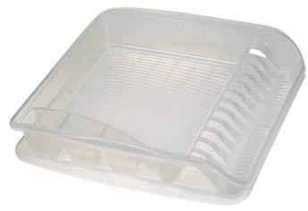 Bild von keeeper Geschirrablaufkorb , pierre,  mit Tablett, transparent