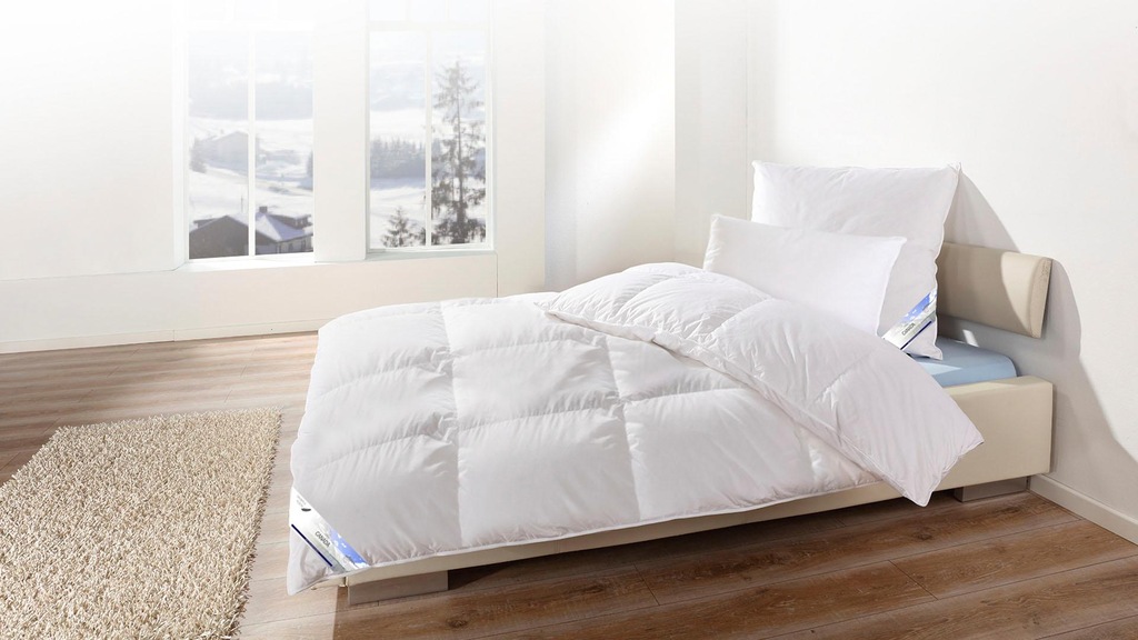 Bild von KBT Bettwaren Daunenbettdecke "Canada", extrawarm, Füllung 60% Daunen, 40% Federn, Bezug 100% Baumwolle, (1 St.), Bettdecke 135x200, 200x200, 240x220cm, für den Winter