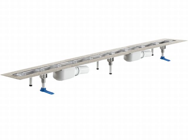 Bild von DALLMER Duschrinne CeraLine PLAN F 1500mm, 524522, DN 50 Bauhöhe 90mm