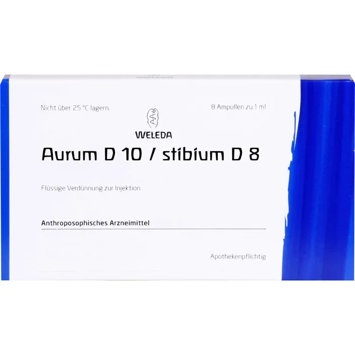 Bild von Weleda Aurum D 10 / Stibium D 8 Ampullen (8 x 1 ml)