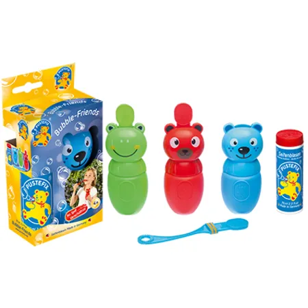 Bild von PUSTEFIX Bubble-Friends Katze I 70 ml Seifenblasenwasser I Bubbles Made in Germany I Seifenblasen Spielzeug für Kindergeburtstag, Polterabend, Sommerparty & als Gastgeschenk I Spaß für Kleinkinder