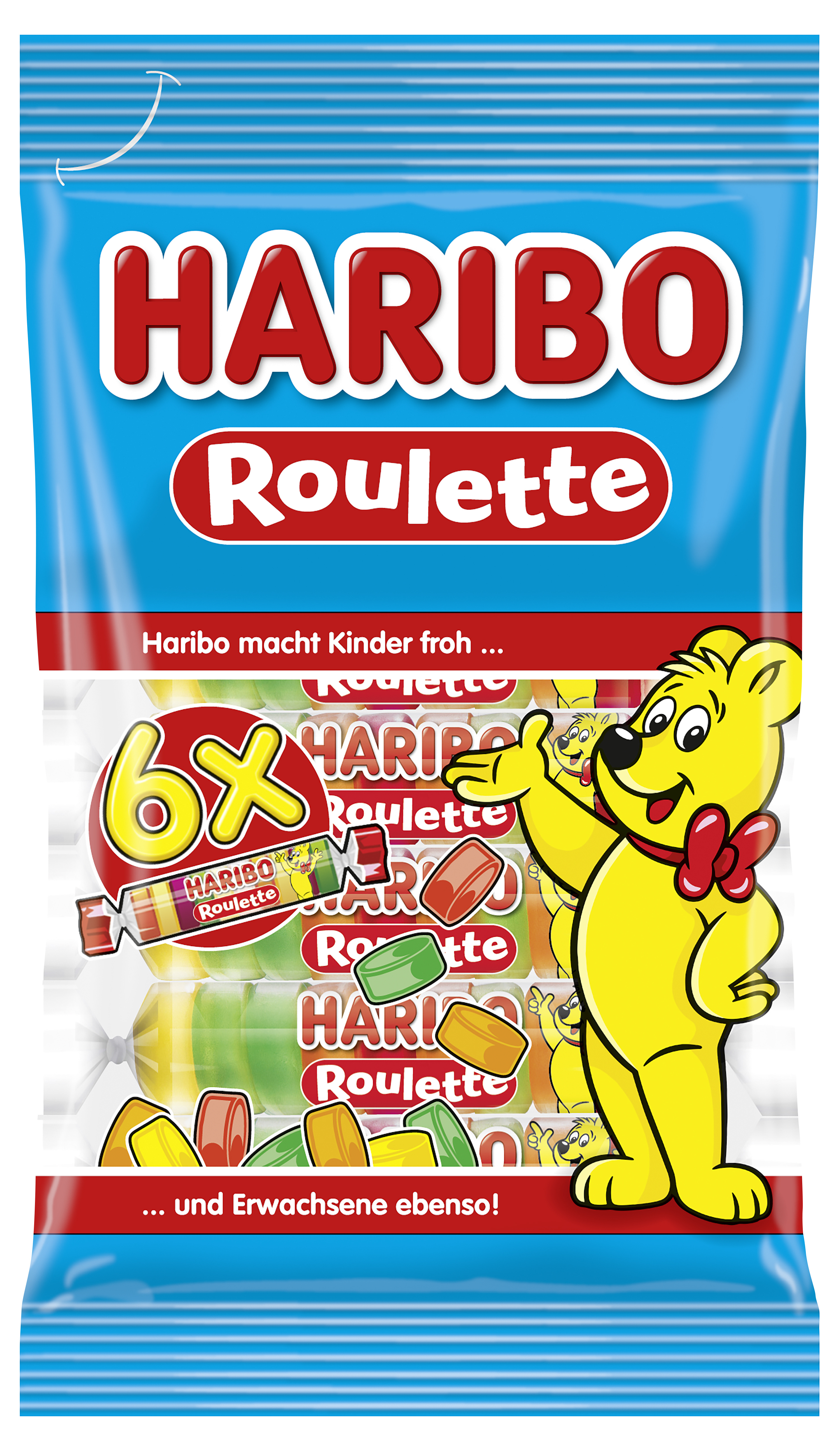 Bild von Haribo Roulette Rollen 6er 150g