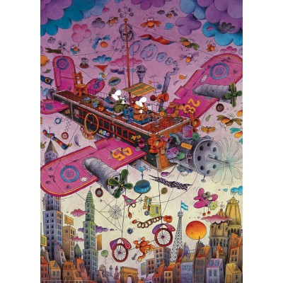Bild von HEYE Puzzle 298876 - Fly with me!, Cartoon im Dreieck, 1000 Teile -..., 1000 Puzzleteile