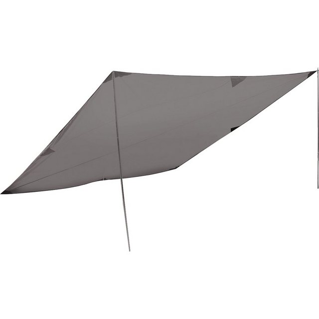 Bild von High Peak Sonnensegel Tarp 1, 300x300 cm, Sonnenschutz, Wetterschutz Tarp , Universal Camping Plane, leicht, variable Aufbaumöglichkeiten mit 2 Aufstellstangen 200 cm