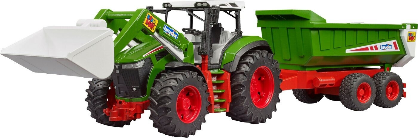 Bild von bruder 03452 - Roadmax Traktor mit Frontlader und Kippanhänger - Fahrzeuge Landwirtschaft, Bauernhof, Bulldog, Trecker, Schlepper, Spielzeug ab 2 Jahre