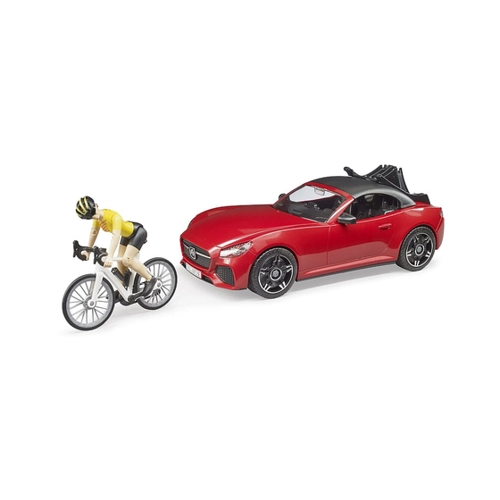 Bild von Bruder 03485 Roadster mit Rennradfahrerin