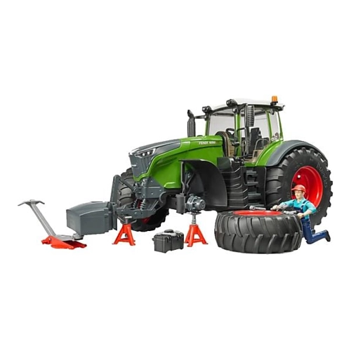 Bild von Bruder 04041 Traktor Fendt 1050 Vario mit Mechaniker und Werkstattausstattung